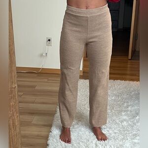Tan, cozy pants